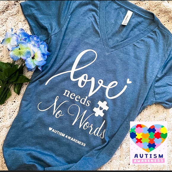 Bella Canvas Tops - AUTISM Awareness Top 💕